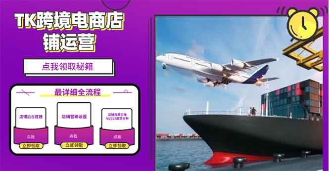 （13951期）2025TK电商选品趋势0到1店铺搭建最全实操讲解，轻松在家把货卖出国-皓哥创业笔记