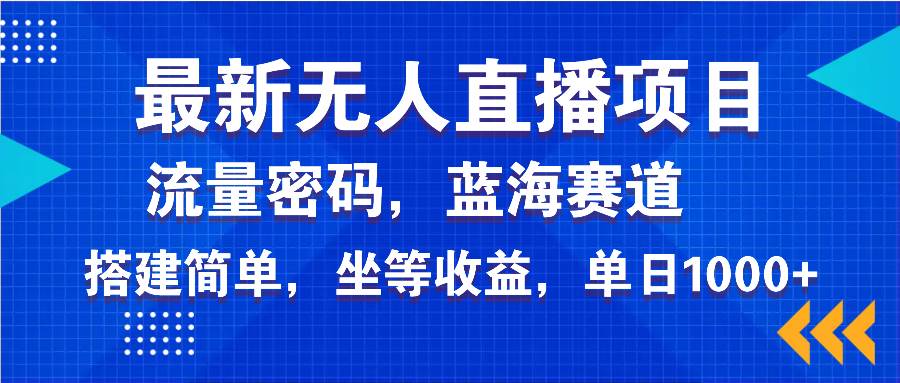 （14174期）最新无人直播项目—美女电影游戏，轻松日入3000+，蓝海赛道流量密码，…-皓哥创业笔记