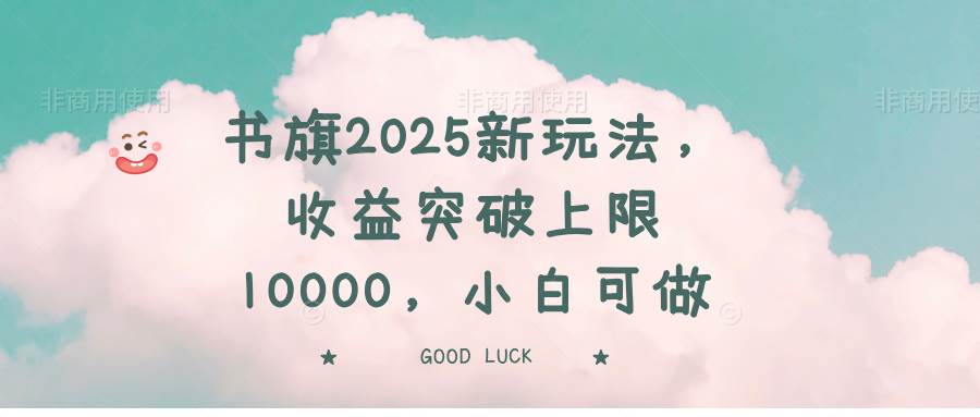 （14519期）书旗2025新玩法，收益突破上限10000，小白可做-网亿资源平台