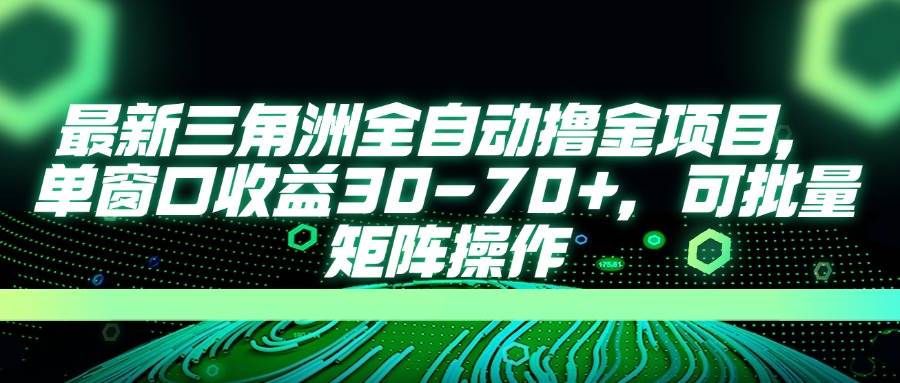（14191期）最新三角洲全自动撸金项目，单窗口收益30-70+，可批量矩阵操作-网亿资源平台