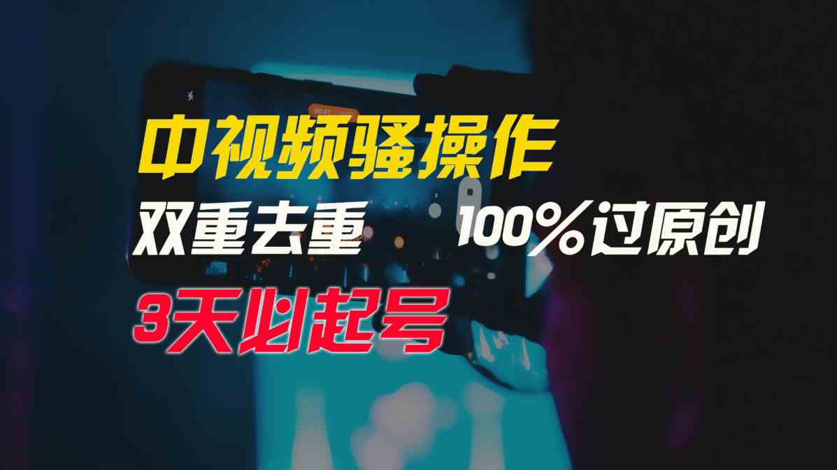 （9649期）中视频骚操作，双重去重100%过原创，3天比必起号，简单无脑，月入3W+-邪修侠 - 演示