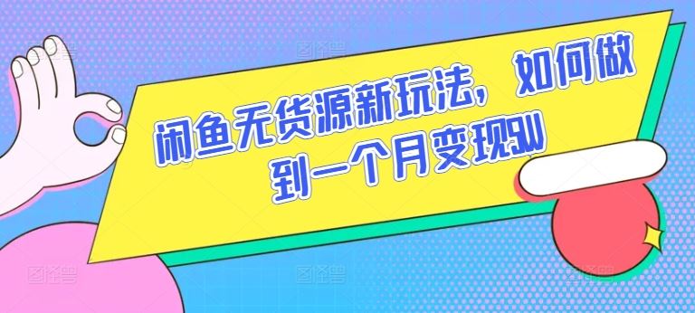 闲鱼无货源新玩法，如何做到一个月变现5W【揭秘】-邪修侠 - 演示
