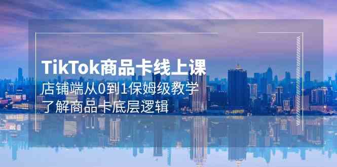 (9843期)Tk商品卡线上课,店铺端从0到1保姆级教学,了解商品卡底层逻辑(20节)-邪修侠
