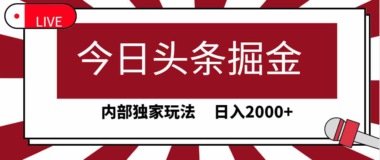 (9832期)今日头条掘金,30秒一篇文章,内部独家玩法,日入2000+-邪修侠 - 演示