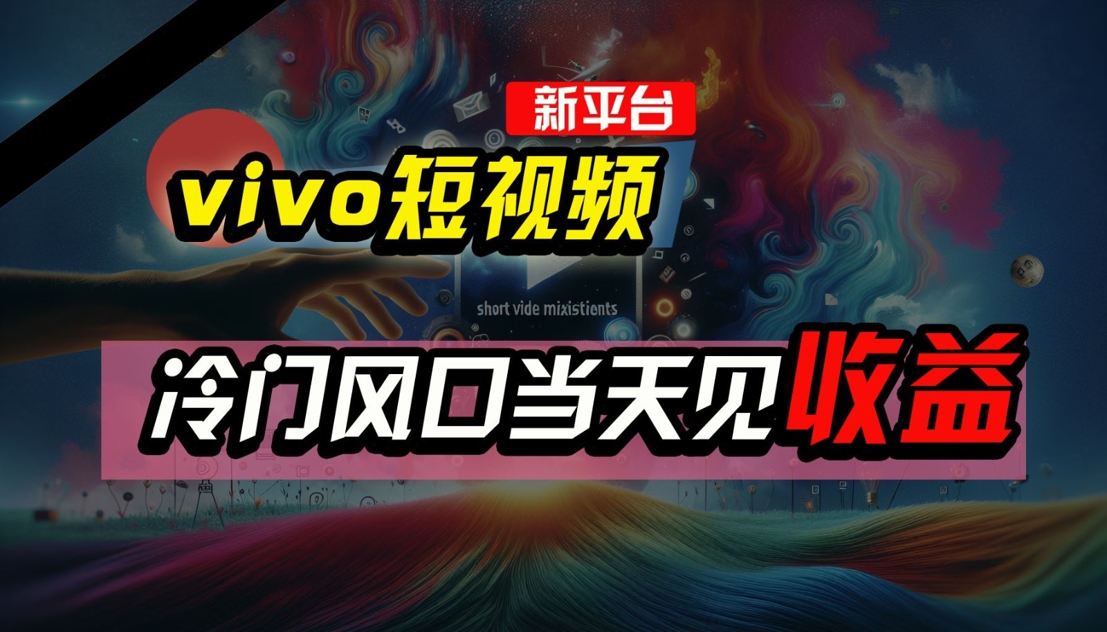 全新平台vivo短视频，新风口AI混剪无脑搬运，冷门风口当天见收益，7天撸了2300+了-邪修侠 - 演示
