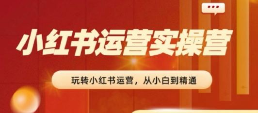 2024小红书运营实操营，从入门到精通，完成从0~1~100-网亿资源平台