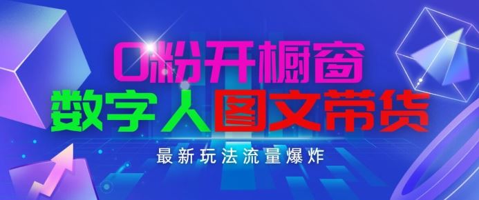 抖音最新项目,0粉开橱窗,数字人图文带货,流量爆炸,简单操作,日入1K+【揭秘】-邪修侠 - 演示