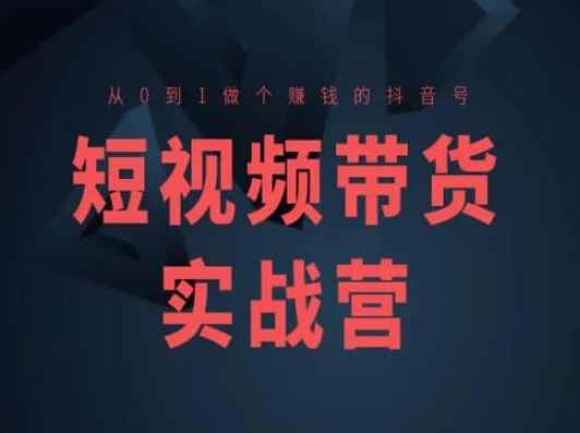 短视频带货实战营(高阶课)，从0到1做个赚钱的抖音号-邪修侠 - 演示