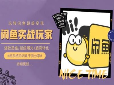 手把手教你0到1系统玩转闲鱼变现，爆款思维/超级曝光/超高转化-网亿资源平台