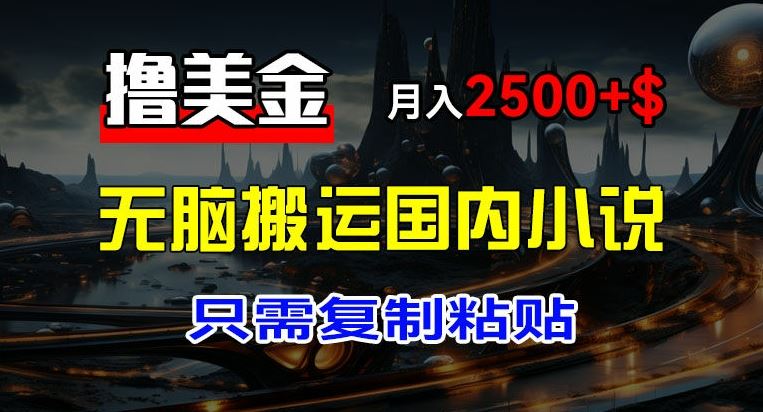 最新撸美金项目，搬运国内小说爽文，只需复制粘贴，稿费月入2500+美金，新手也能快速上手【揭秘】-邪修侠 - 演示