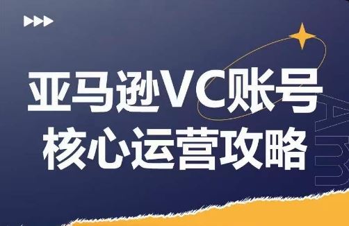 亚马逊VC账号核心玩法解析，实战经验拆解产品模块运营技巧，提升店铺GMV，有效提升运营利润-网亿资源平台