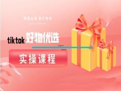 tiktok好物优选实操课程，好物分享操作技巧-网亿资源平台
