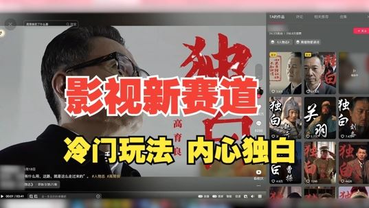 最新影视解说玩法，人物独白，30天涨粉24万+，全流程拆解【揭秘】-网亿资源平台
