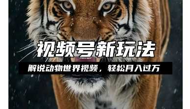 利用动物世界解说视频,赚分成计划收益,轻松月入过W,操作简单【揭秘】-皓哥创业笔记