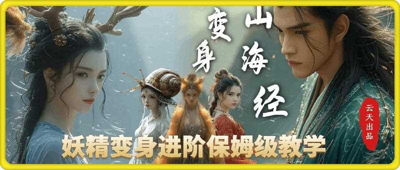 云天AI山海经变身视频教程，妖精变身进阶保姆级教学-皓哥创业笔记