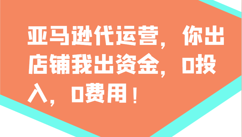 亚马逊代运营，你出店铺我出资金，0投入，0费用，无责任每天300分红，赢亏我承担-邪修侠 - 演示