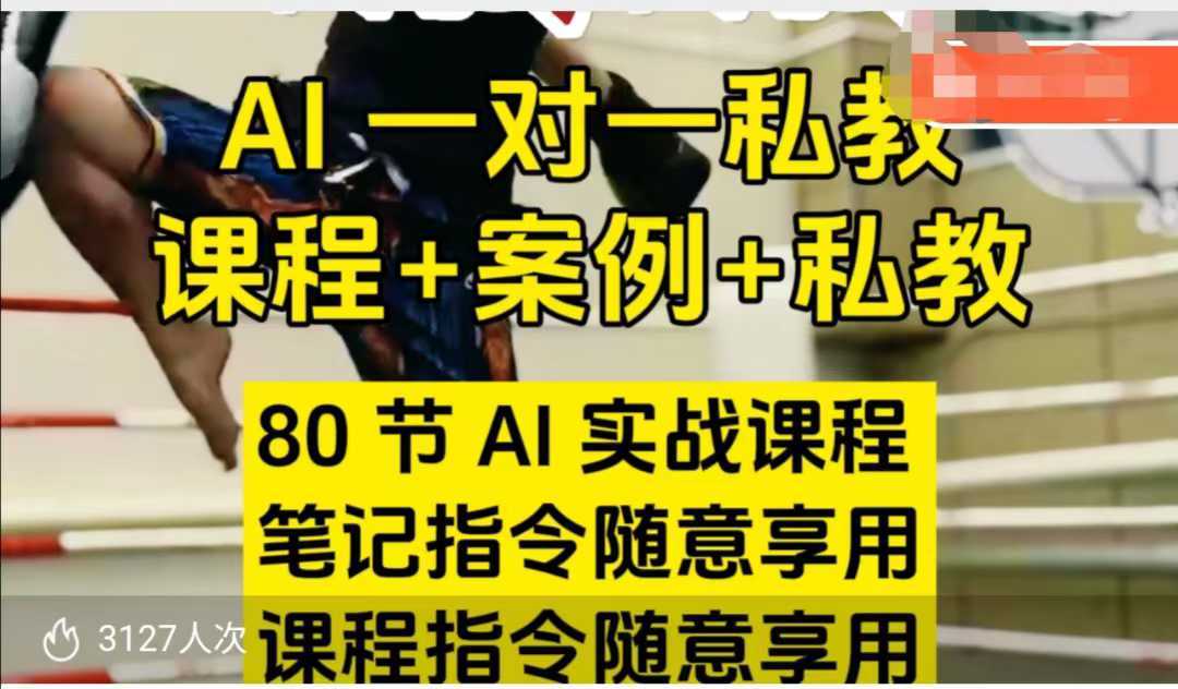 AI指令实战课，课程+案例，80节AI实战课程，笔记指令随意享用，课程指令随意享用-皓哥创业笔记