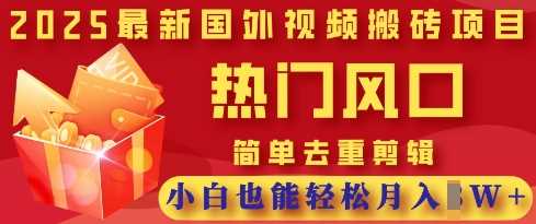 2025最新视频搬砖项目,热门风口,简单去重剪辑,小白也能轻松月入过W-邪修侠 - 演示