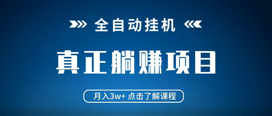 全自动挂机项目 月入3w+ 真正躺平项目 不吃电脑配置 当天见收益-邪修侠 - 演示