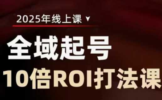 2025全域起号10倍ROI打法课，助你提升直播间的投资回报率-网亿资源平台