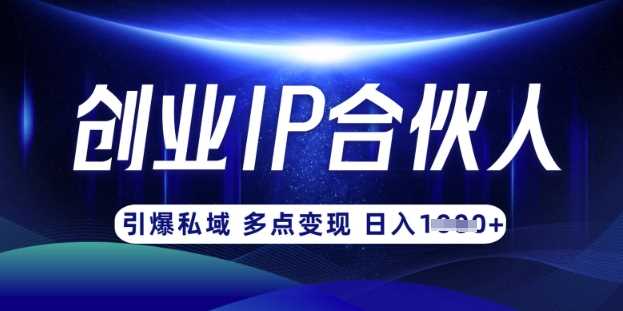 云帆·创业ip合伙人打造3.0，从0到1教你做网创，实现月入过W-网亿资源平台