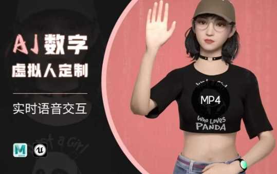 Ai数字人虚拟(智能体)实时语音交互特训营,自行定制超写实角色AI数字人交互技术-皓哥创业笔记