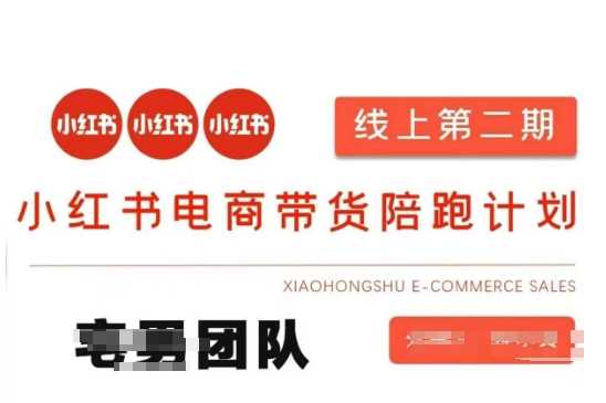 小红书电商带货课2期，月利润20个的小红书电商的有货源，无货源，虚拟产品，付费投流等整套玩法-网亿资源平台