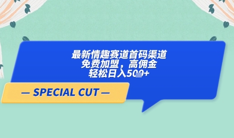 【轻云】最新情趣赛道首码渠道，免费加盟，高佣金，轻松日入5张+-网亿资源平台
