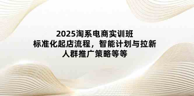 2025淘系电商实训班：标准化起店流程，智能计划与拉新，人群推广策略等等-网亿资源平台