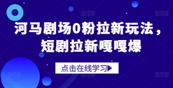 河马剧场0粉拉新玩法，短剧拉新嘎嘎爆-邪修侠 - 演示