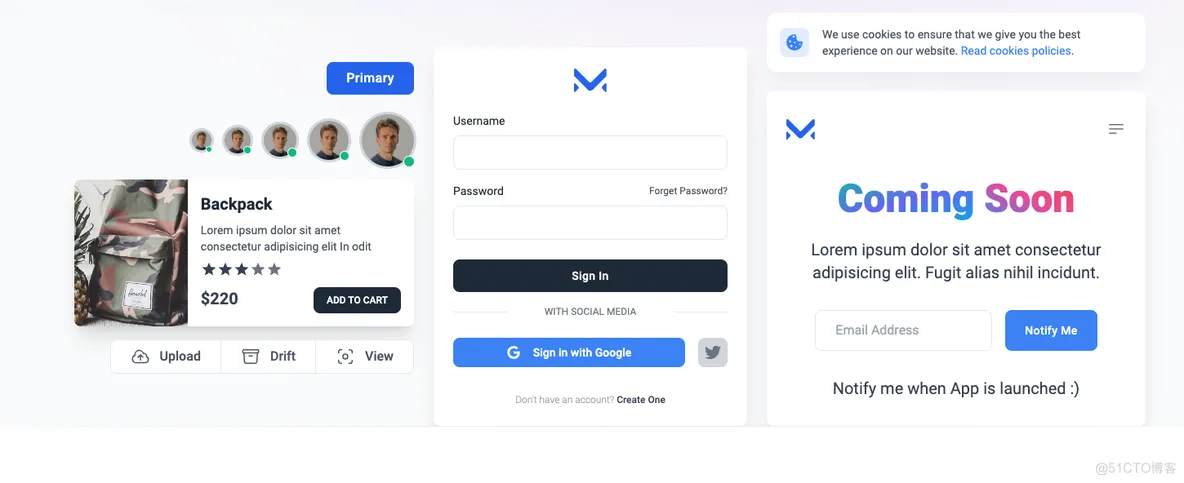 Meraki UI(基于Tailwind CSS构建的开源前端组件库)-网亿资源平台