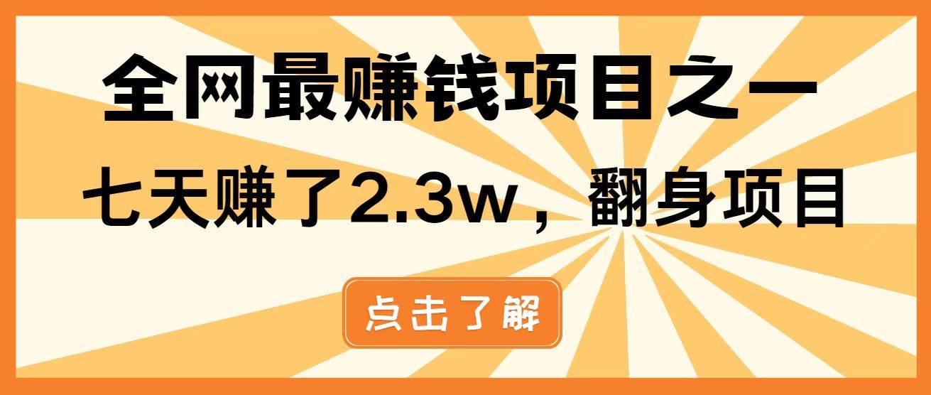 （14723期）暴利项目，每天被动收益1500+，长期管道收益！0成本自己做老板！-网亿资源平台
