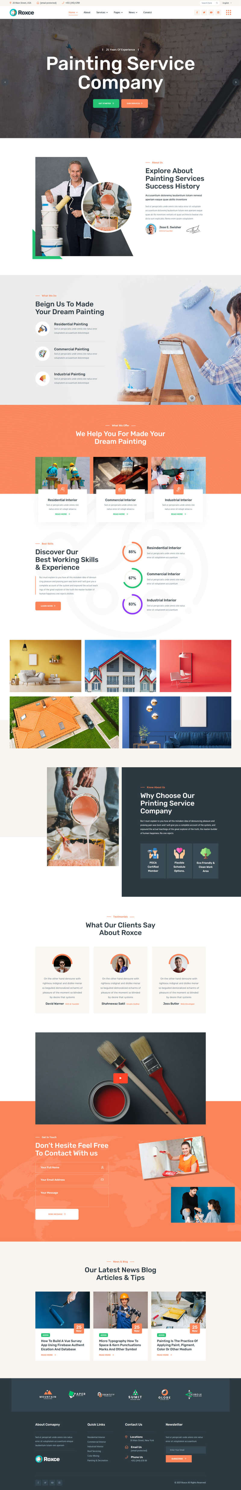 涂料油漆厂家html网站模板-网亿资源平台