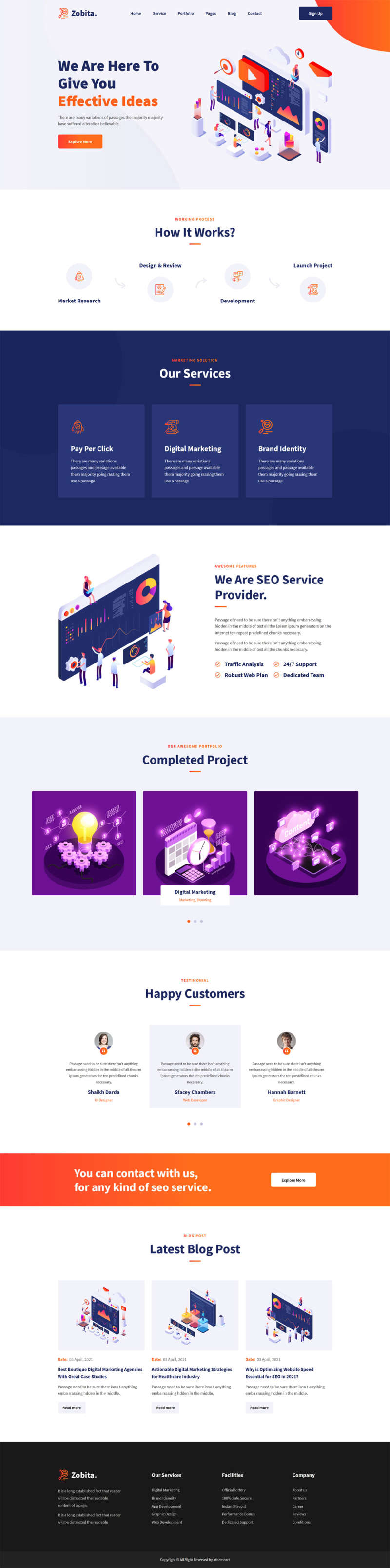 网络数字营销策划公司HTML网站模板-网亿资源平台