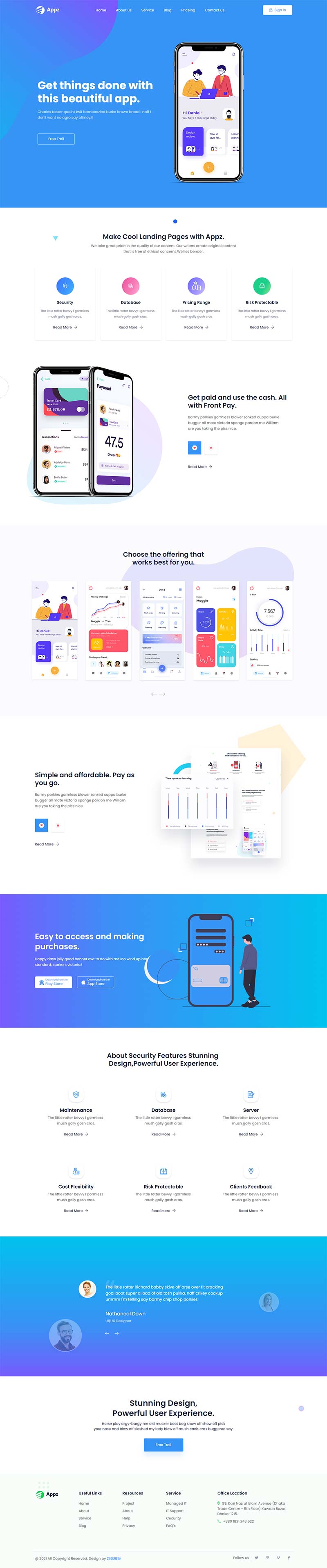 手机软件app介绍展示官网html网站模板-网亿资源平台