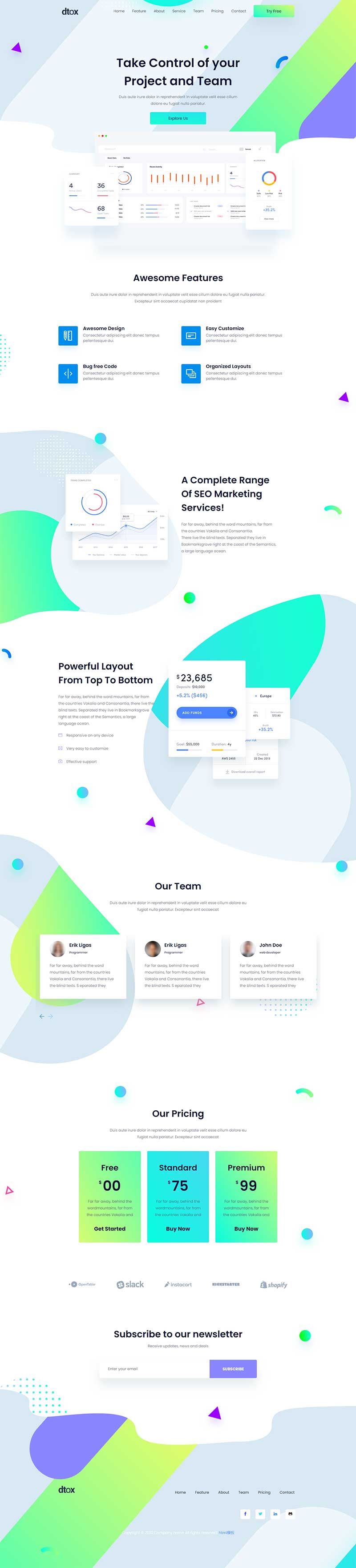 SEO网站推广数据分析营销公司网站html模板-网亿资源平台