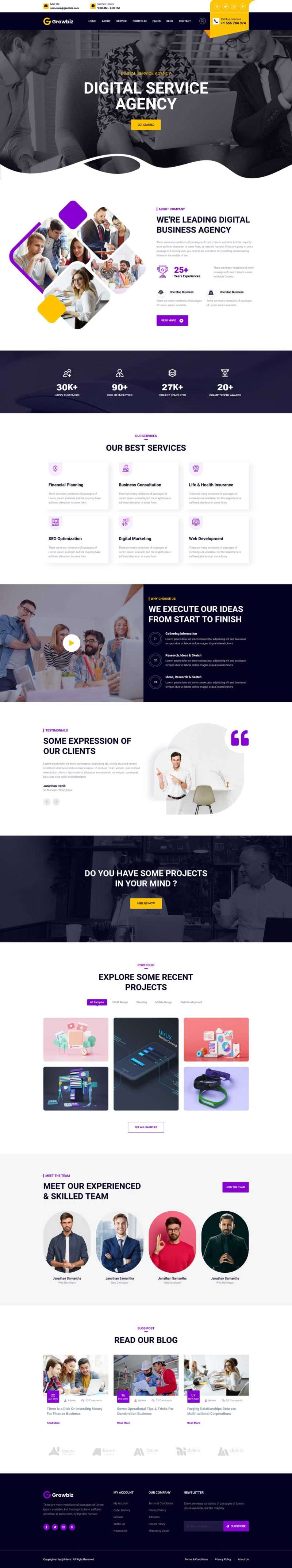 企业咨询策划数字服务公司html网站模板-网亿资源平台