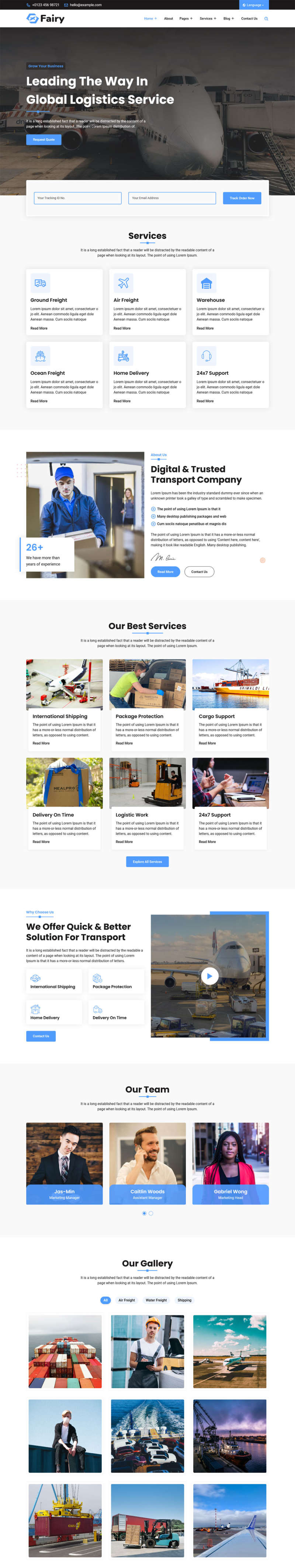 单号查询物流快递行业HTML模板-网亿资源平台