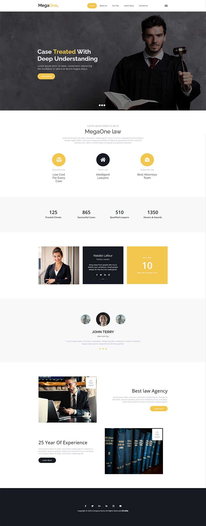 法律咨询服务律师事务所html5网站模板-网亿资源平台