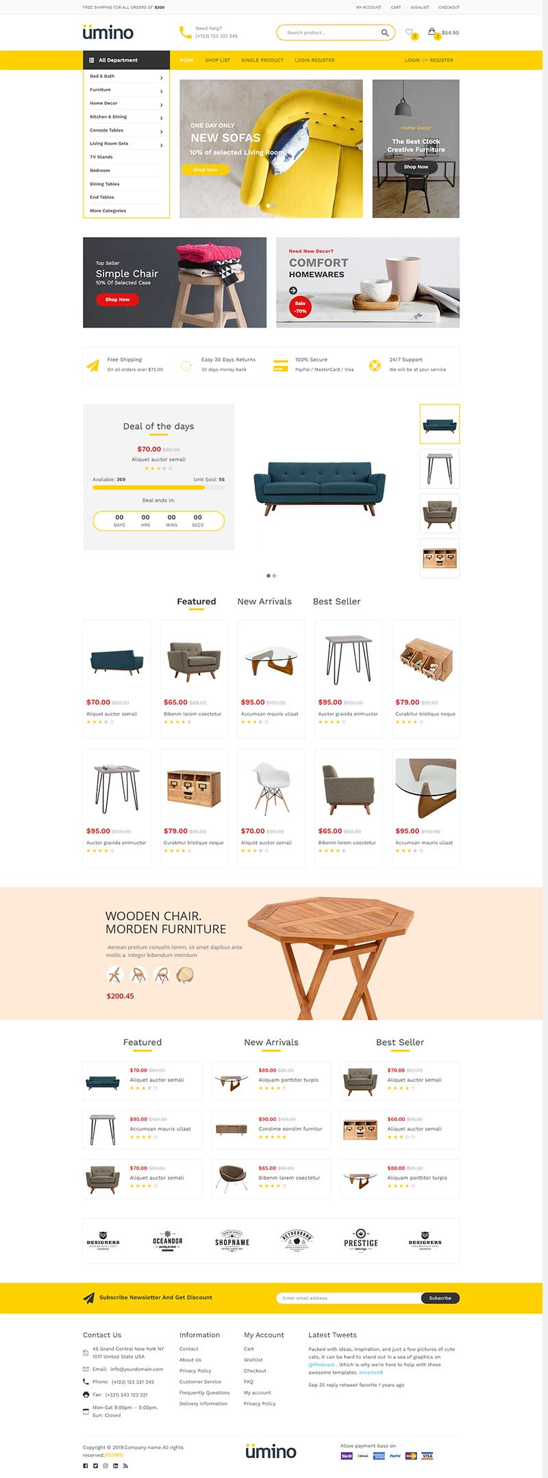 响应式家具商城html模板-网亿资源平台