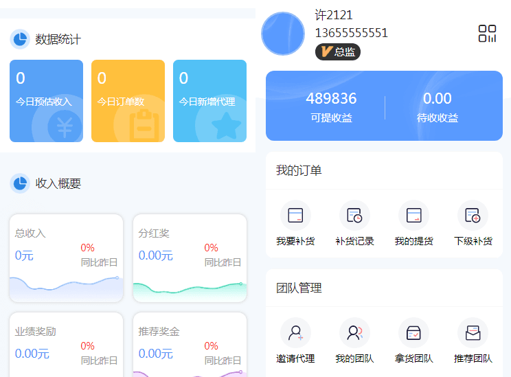 微商代理商补货商城系统源码-大圣源码网