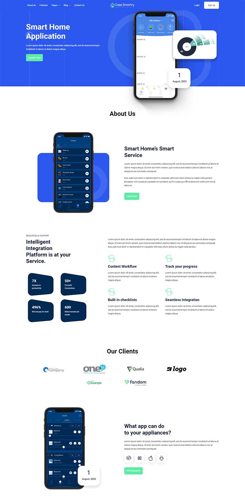 响应式APP软件介绍网页模板-网亿资源平台