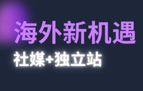 2025出海新机遇(社媒+独立站)，海外新机遇，实现独立站的高效运营与出海-网亿资源平台