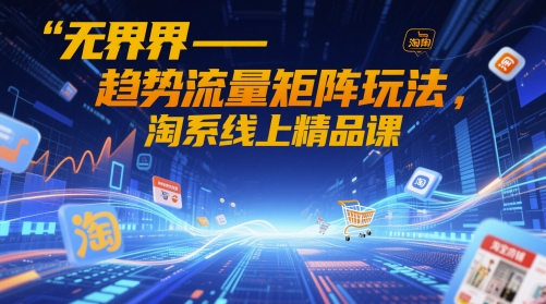 无界-趋势流量矩阵玩法，淘系线上精品课-网亿资源平台
