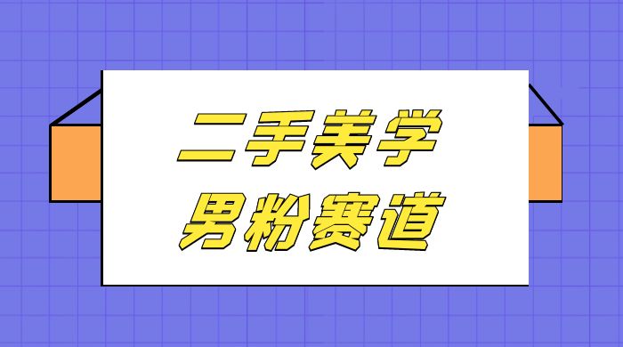 二手美学男粉赛道,长期蓝海项目,免费提供素材,0 基础小白也能轻松上手-网亿资源平台