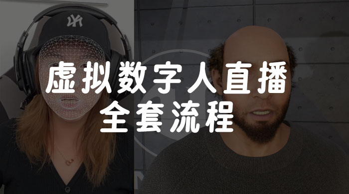 价值 3000 的虚拟数字人直播技术，虚拟数字人全套流程-网亿资源平台