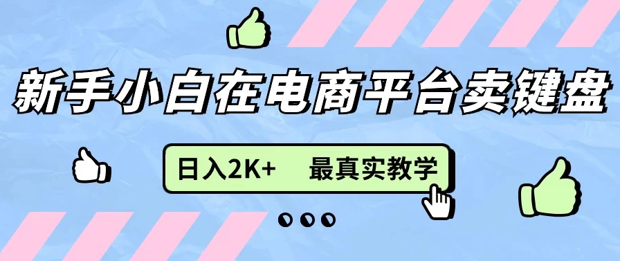 最新无货源0成本电商，新手小白可做，后端扶持拉满，日入2K+细致教学-网亿资源平台
