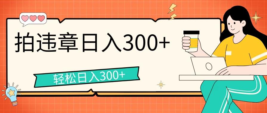 拍违章等一些不文明行为，获取收益，一天收益可达300+-网亿资源平台