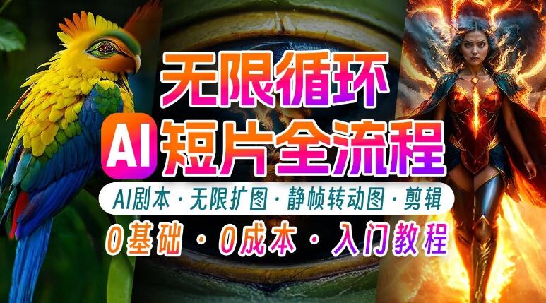 AI剪辑无限循环画面，新手小白轻松月入上万的秘技-网亿资源平台