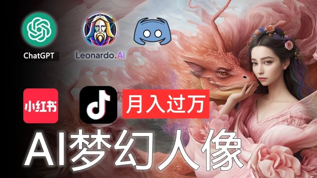 AI摄影梦幻人像：零基础也能月入过万的秘密-网亿资源平台